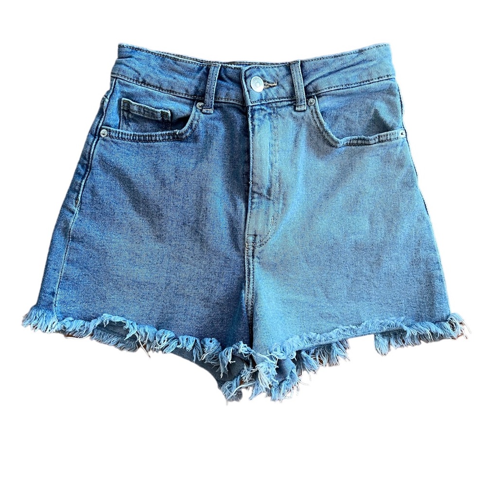 Denim cut off distressed shorts 2 washes
